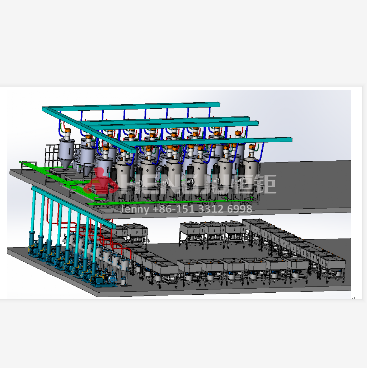 Central material conveying system working principle