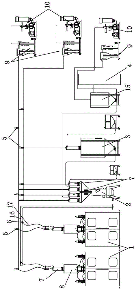 Manufacturing method of central feeding system